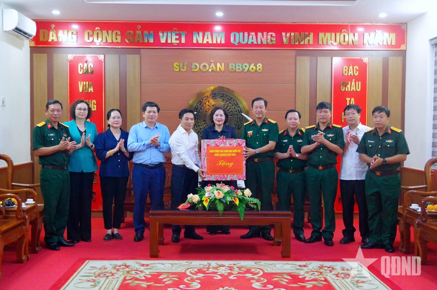 Phó chủ tịch Quốc hội Nguyễn Doãn Anh thăm, động viên cán bộ, chiến sĩ Sư đoàn 968